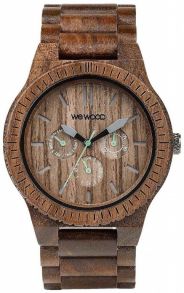 WeWood Kappa Nut - Käekell pähklikarva korpuse ja rihma ning kronograafiga