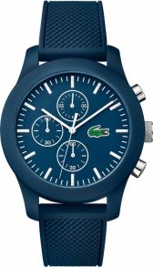 Lacoste 2010824 LACOSTE L.12.12 HR CHR TR90 BLÅ SILIKONE+SKIVE 50