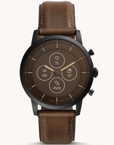 Fossil Hybrid Smartwatch HR Collider Dark Brown Leather FTW7008